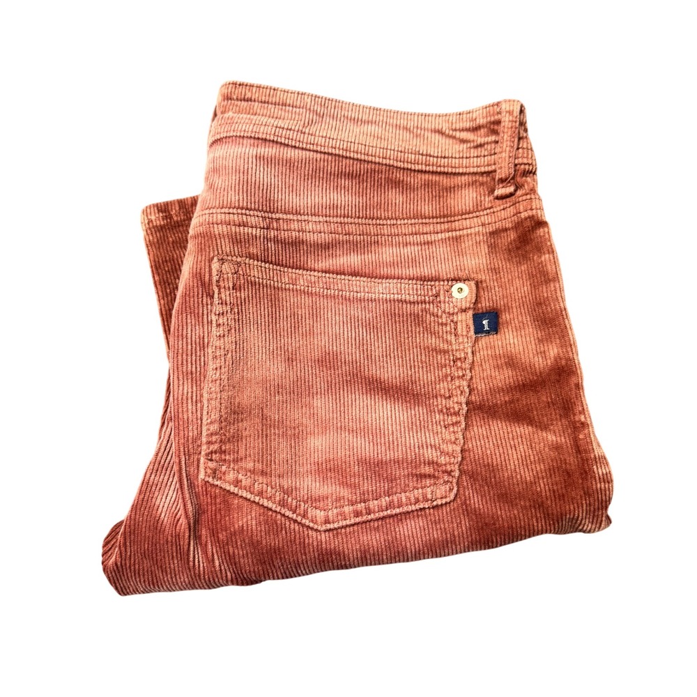 Pilcro Corduroy Pants Womens 25 (29x28 ACTUAL) Slim Boyfriend Crop Rose Pink